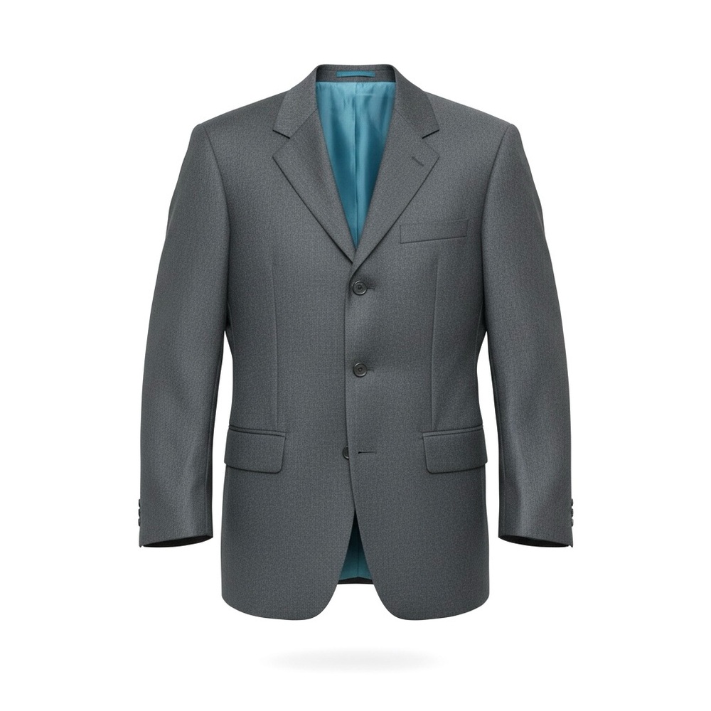 Ozwald Boateng Wool Classic Charcoal Gray Men's 40R Suit Jacket Savile Row